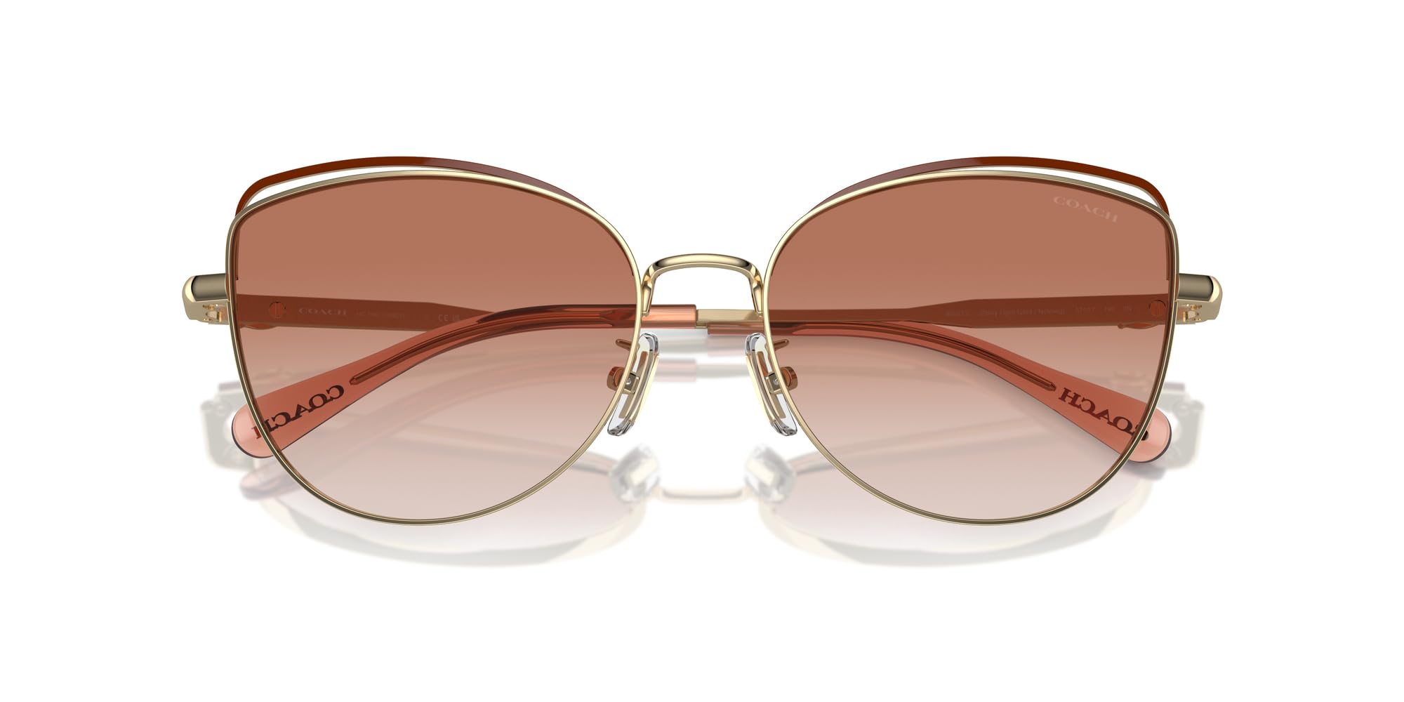 COACH F56209LIY マフラー Blush Camel Amazon.com: COACH Women's HC7162 Cat Eye Sunglasses, Shiny
