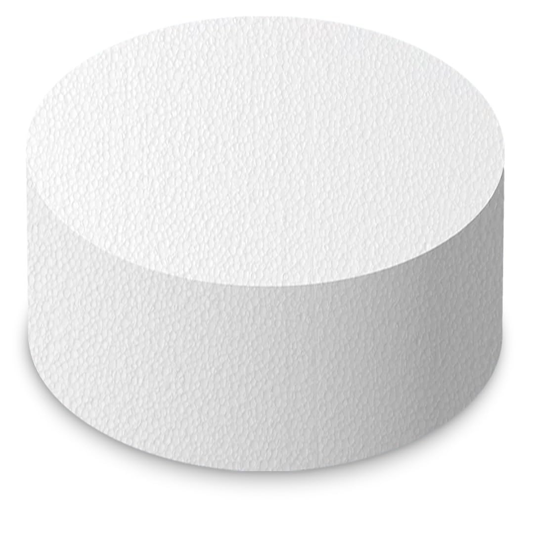 10" Inch Diameter Round Cake Polystyrene Modelling Dummy 6" inch Deep
