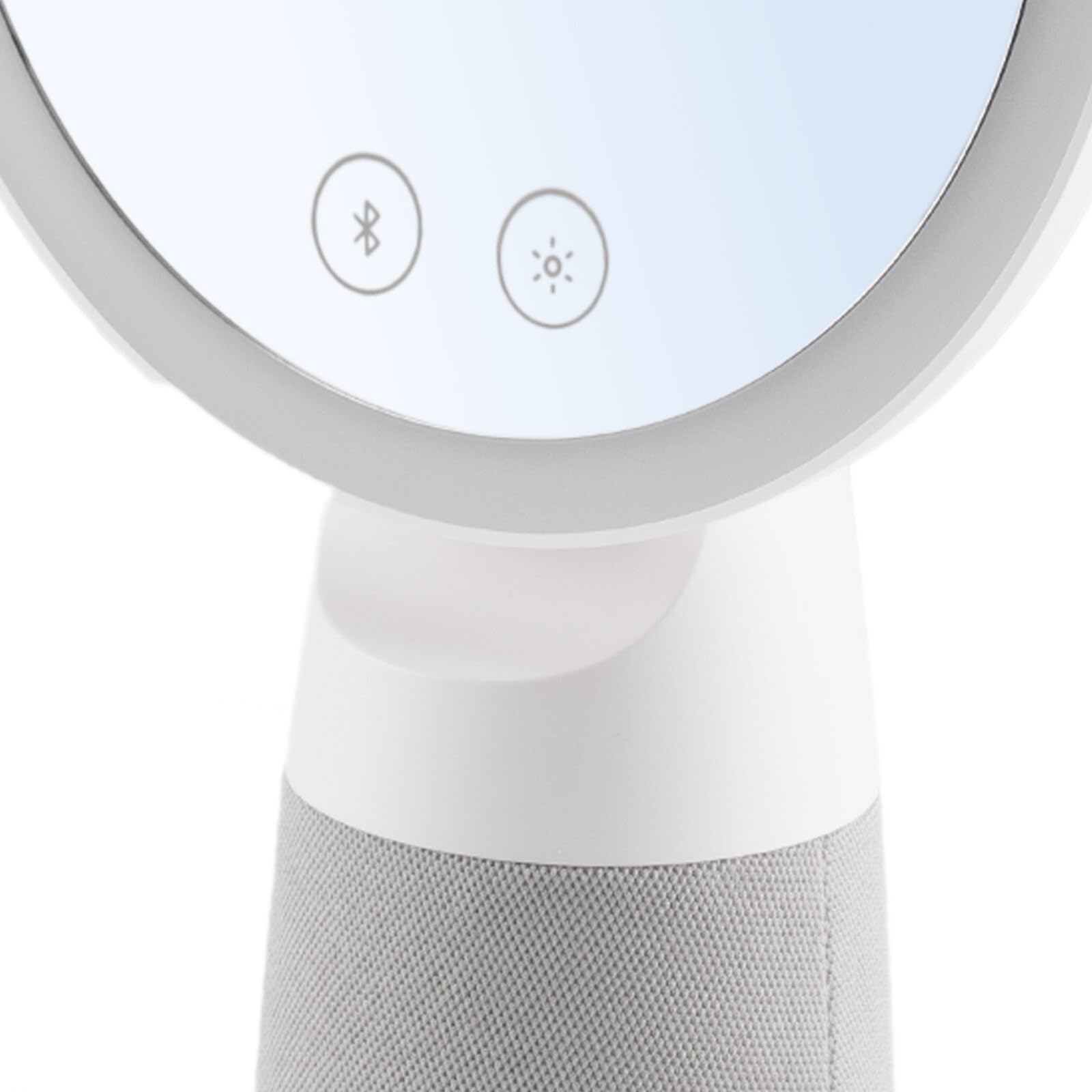 MYD MAKE YOUR DREAMS LED Vanity Makeup Mirror with Bluetooth Speaker | Touch Sensor, Adjustable Brightness | Round Tabletop Dressing Table Mirror for Women (7 x 9 Inch) 3