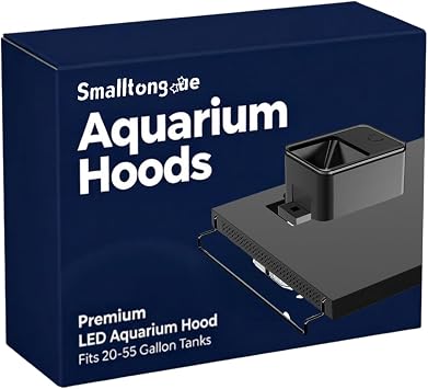 Smalltongue Smart LED Aquarium Hood Adjustable Size, Multifunctional, All-in-One Filtration and Eco-Circulation System for Living Room Aquariums