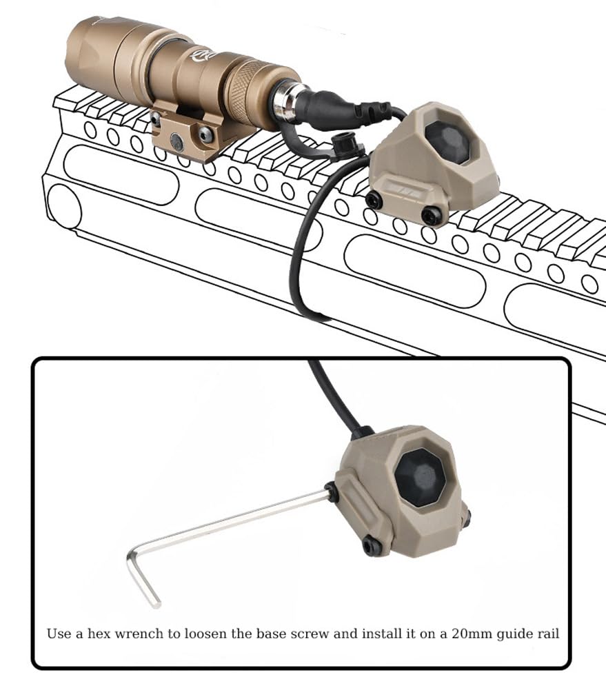 PEQ15 DE レッド&M600C SFマーキング AXONスイッチセット 限定特価 PEQ15 DE レッド&M600C SFマーキング AXONスイッチ