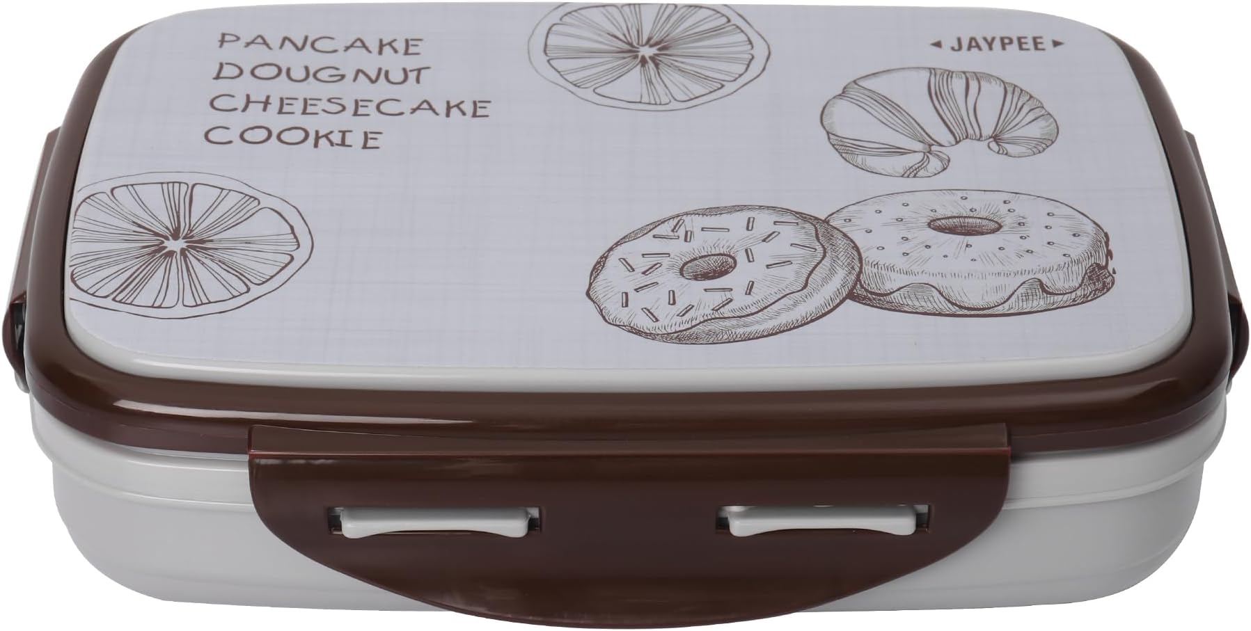 Jaypee Plus Steel Lunch Box Ecosteel Sr Inner SS Insulated Lunch Box for School & Office, Spoon, Airtight Leak-Proof, Snacks Tiffin Box for Kids, Light Weight,Grey 650 ml