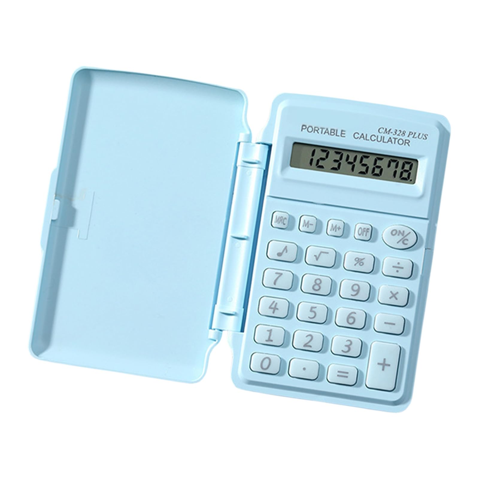 Calcolatrice tascabile a 8 cifre con pulsante ergonomico per uso scolastico da Durability Pastel Calculator Cover