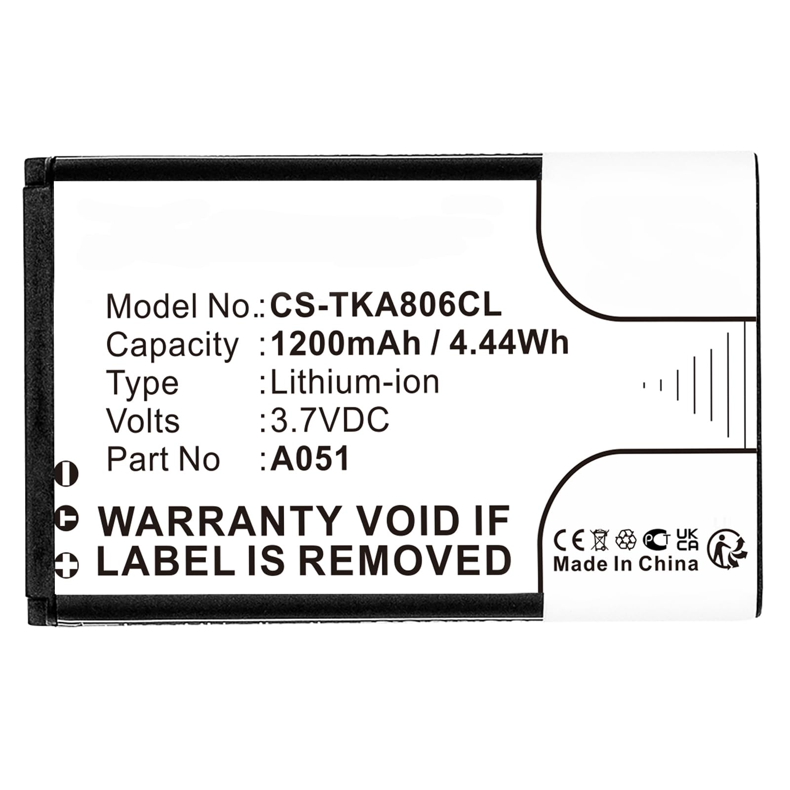 Batterie 1200 MAh 3,7V Li-ion - Compatible Téléphones DECT Poly Rove 30/40, Telekom A806, Vertical CP2001...