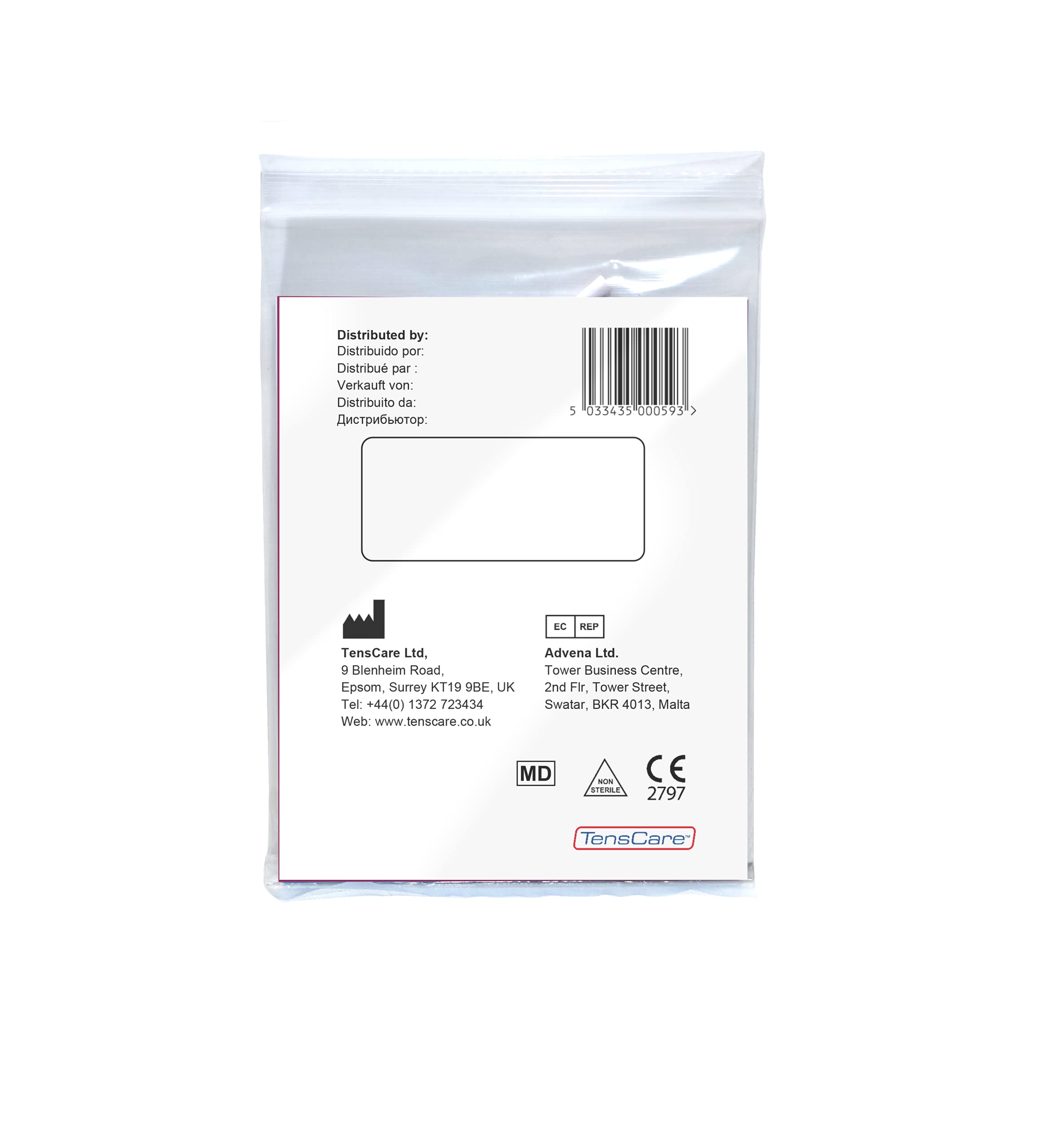 TensCare X-PR13 Sonda Anale per Elettrostimolatori con Attacco Universale a Spinotto da 2 mm
