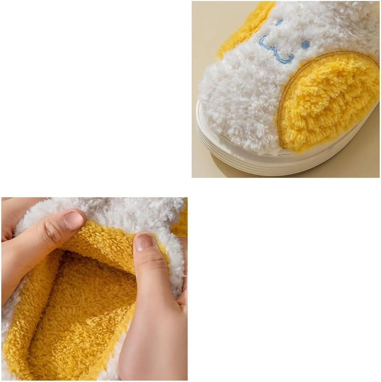 [ZKYSO] ルームシューズ あったか スリッパ ファー付き ウサギの耳 もこもこ 秋冬 レディース メンズ おしゃれ 北欧 滑り