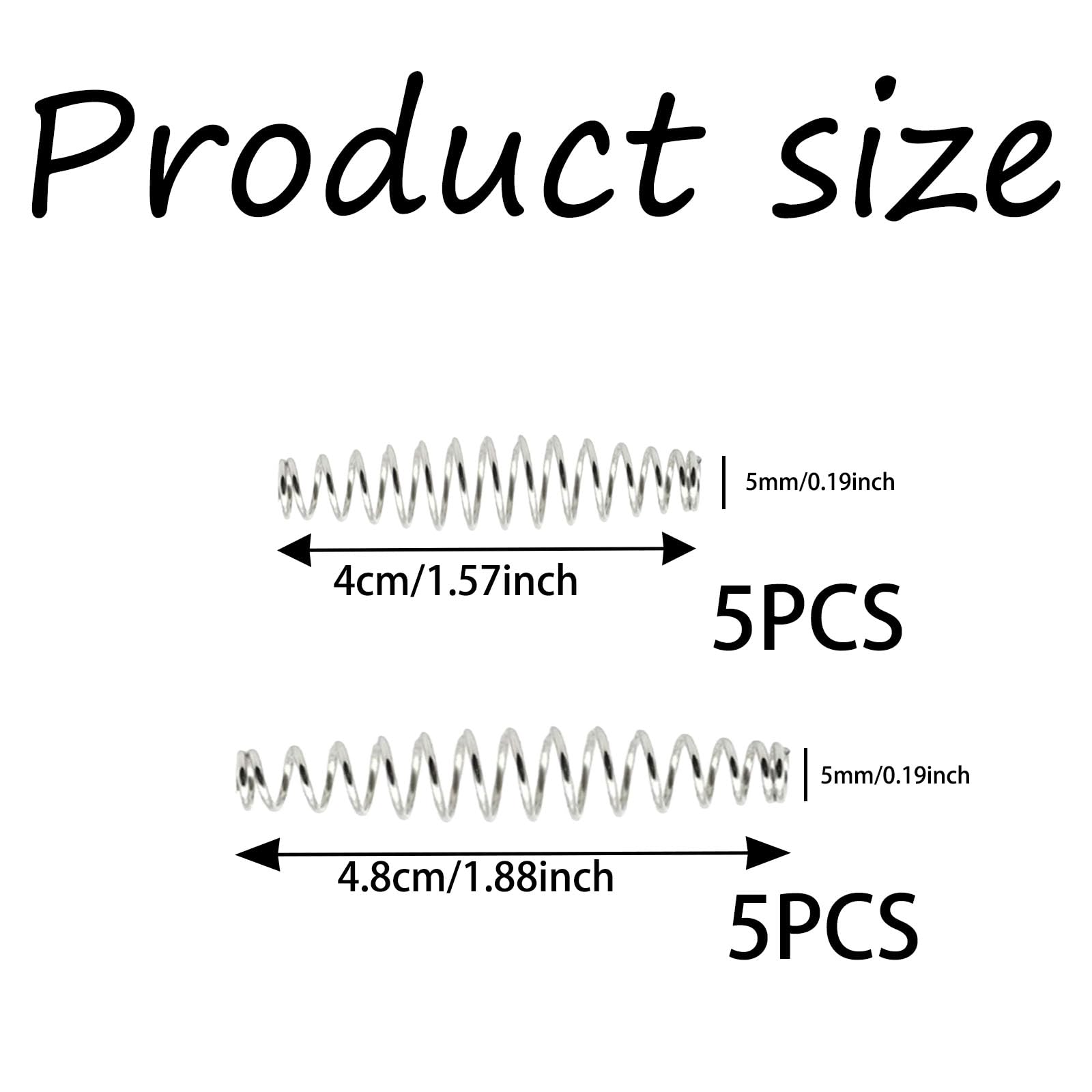 10 Molle Di Ricambio Per Cesoie Da Giardino | 4cm E 4.8cm - Acciaio Inossidabile - Foto 2