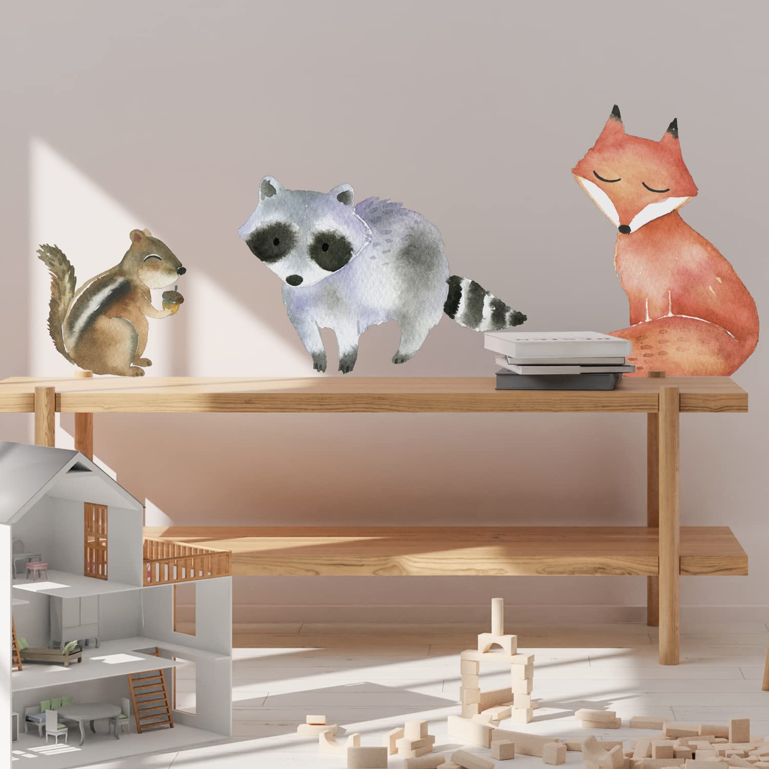Woodland Night Sky Wall Sticker Pack (Fox) | Woodland Wall Stickers | Perfect for Decorating a Child's Bedroom or Nursery with a Woodland Theme