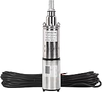 Vista 1 de Bomba sumergible solar de pozo profundo de 24 V, flujo de 10 GPM, cabezal de 173 pies, salida de 1 pulgada, bomba de tornillo de acero inoxidable