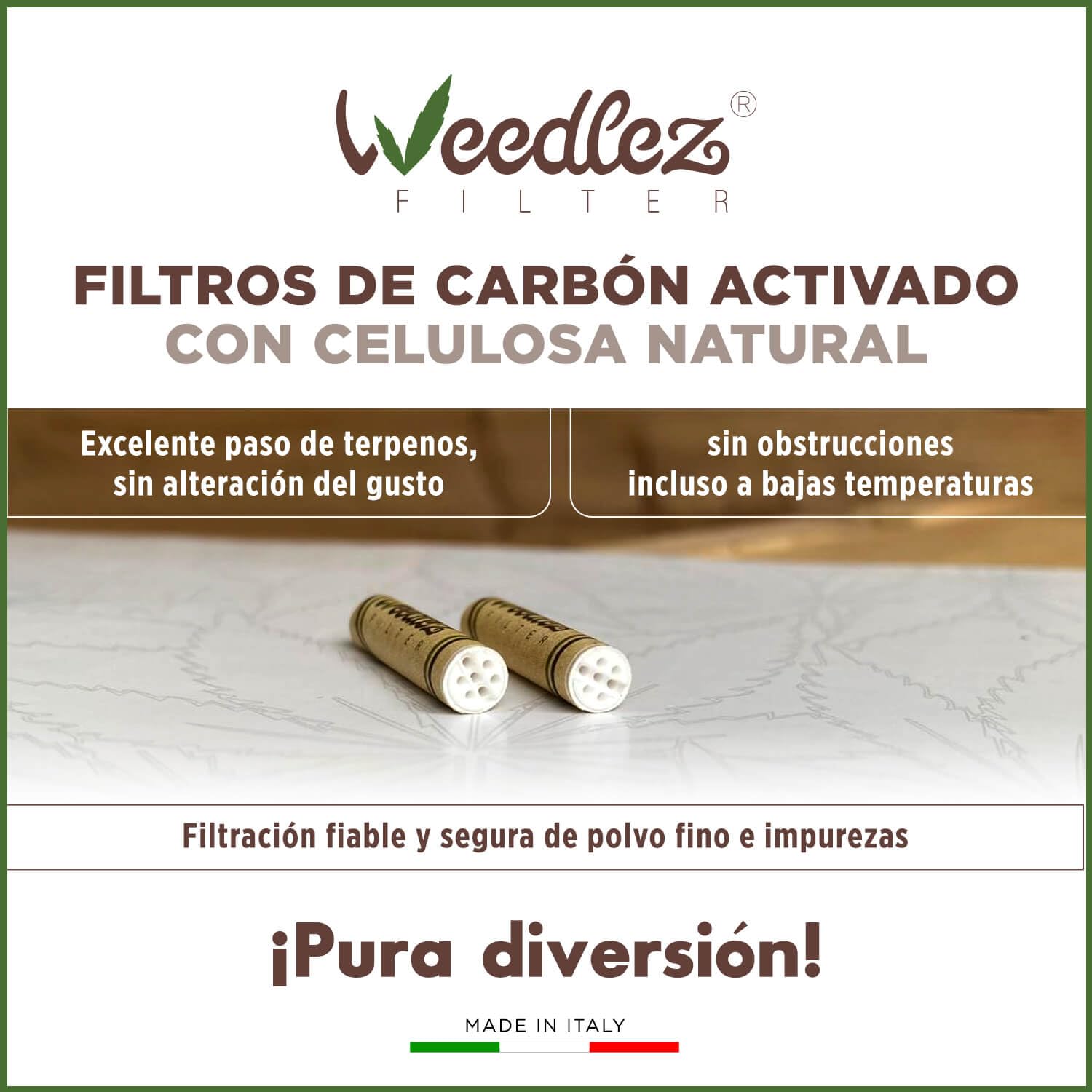 Mister Canapa | Filtros de carbón activado y celulosa | Diámetro 6 mm | color Crema | paquete de 250