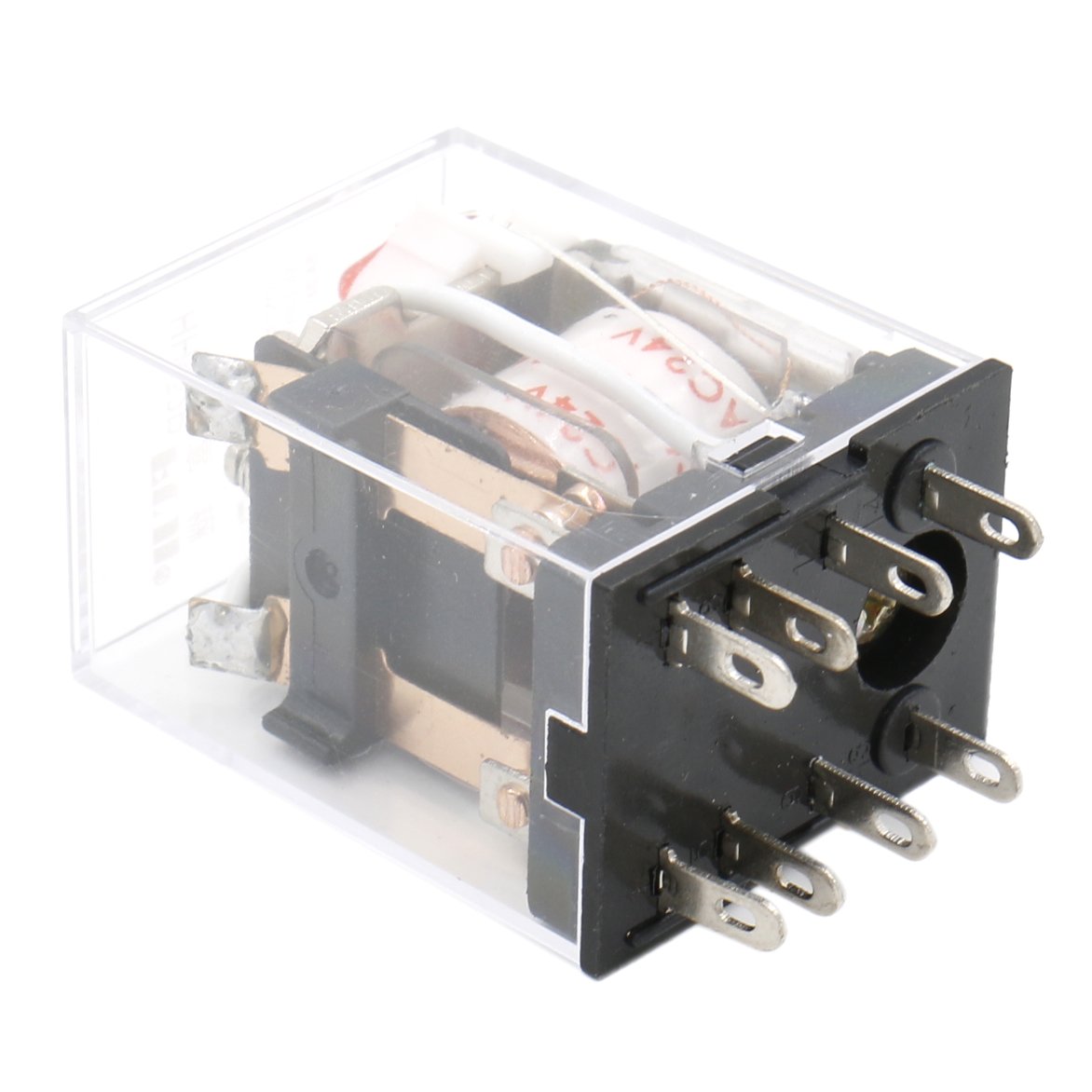 Heschen HH52P-L Relais – 24V AC, 5A, DPDT, 8-polig, Mit LED-Anzeige – Für Schaltungen & Schutz