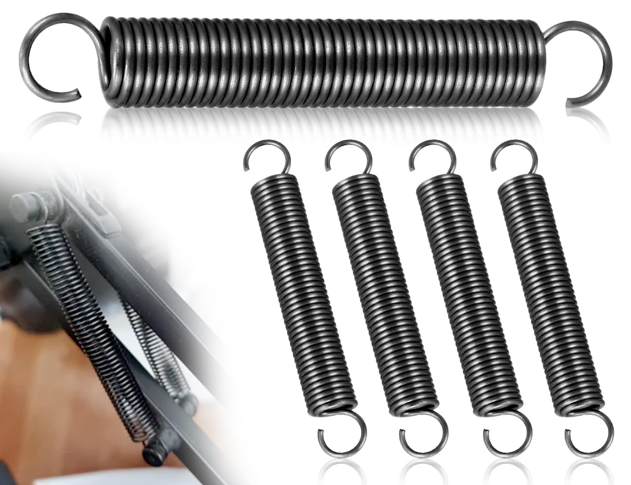 Druckfeder-Set 5 Stück – 22 Mm Außen-, 1 Mm Draht-, 70 Mm Länge, Federstahl