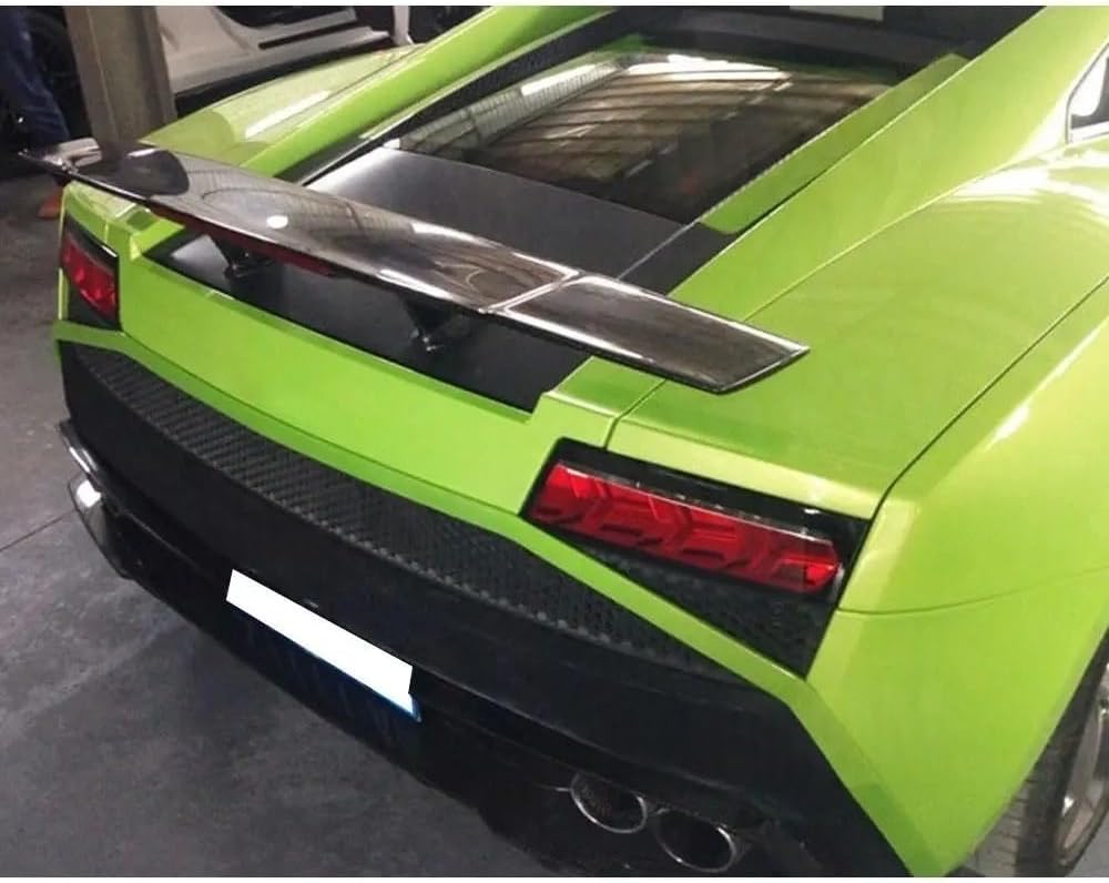 Carbon Fiber Car Rear Spoiler Rear Wing Lip Compatible with Lamborghini Gallardo LP550 LP550 LP560 2004-2012 FRP Rear Trunk Wings