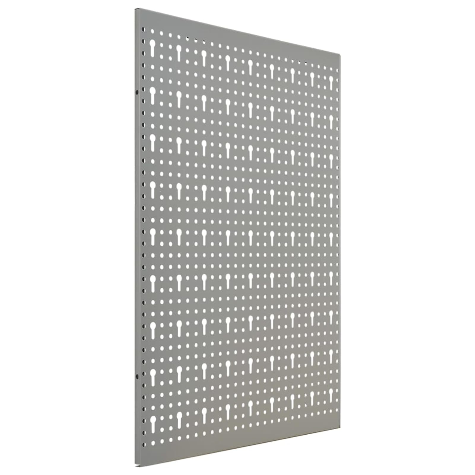Stahl Werkzeugwand Stecktafel, Grau 120x58x1 cm, Perforierte Lochwand für Werkstatt, Garage und Gewerbe 145349
