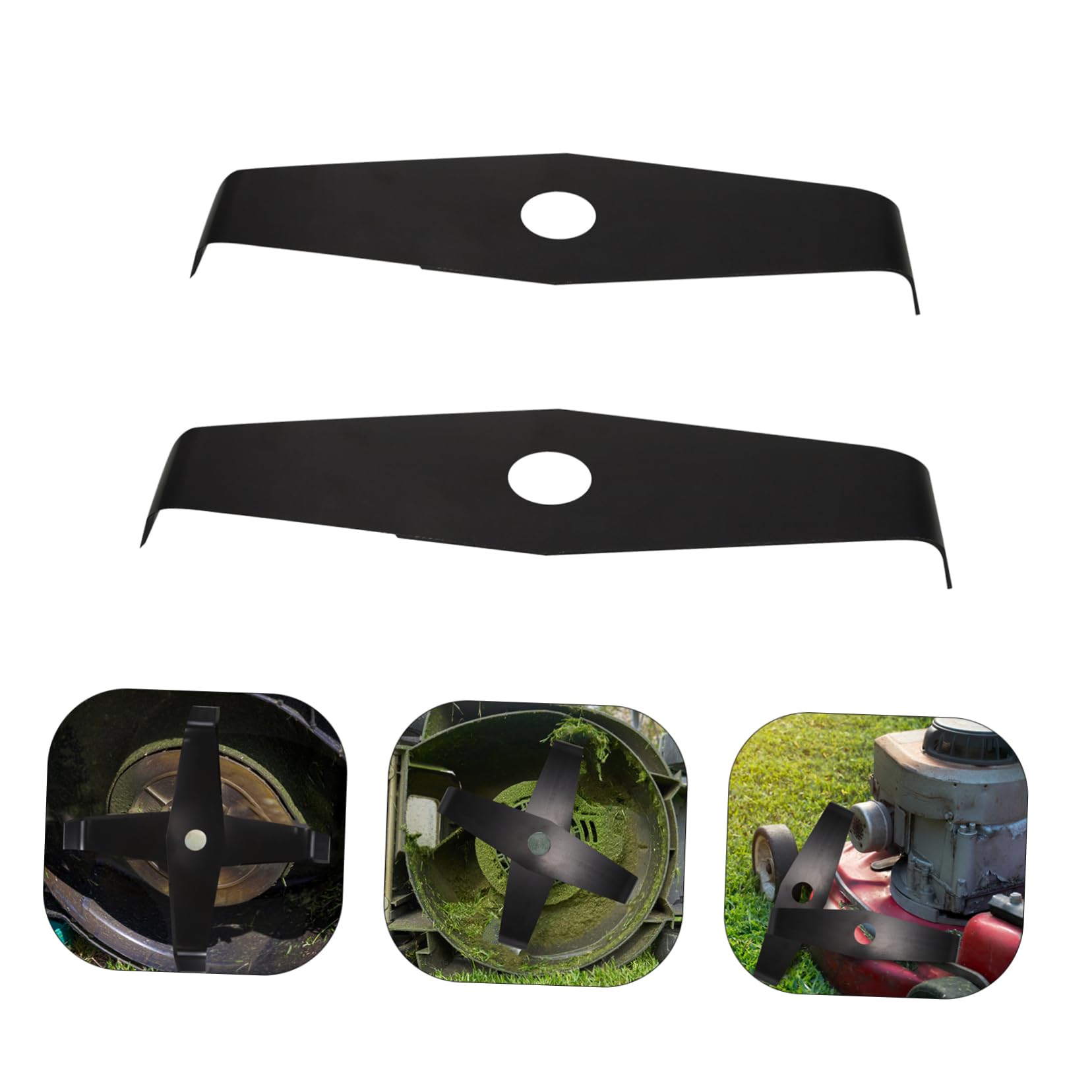 TOYANDONA 2 Series Cuchillas De Repuesto para Cortacésped Accesorio Manganeso De Dientes para Desbrozadora Adecuado para Césped Jardines Y Parques 2 Piezas*2