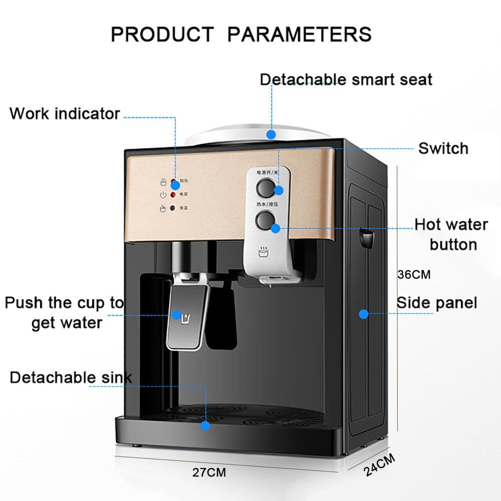 Dispensador De Agua Fría Y Caliente Eléctrico - Perfecto Para El Hogar, Oficinas Y Salas De Reuniones - Dispensador De Agua Embotellada Eléctrico De Escritorio