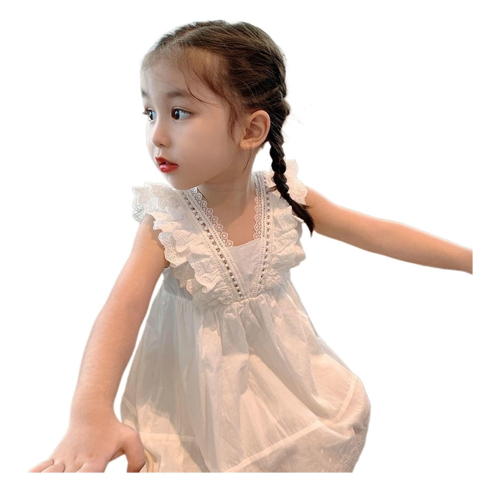 Vestido De Fiesta para NiñA Vestidos de Princesa for niñas, Vestidos de Princesa de Encaje, Ropa for niños, Vestidos de Fiesta de Boda(6 Years (Size 130))