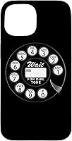 Vista 6 de Divertida caja del teléfono del dial rotatorio analógico retro retro negro lindo negro para el iPhone 17