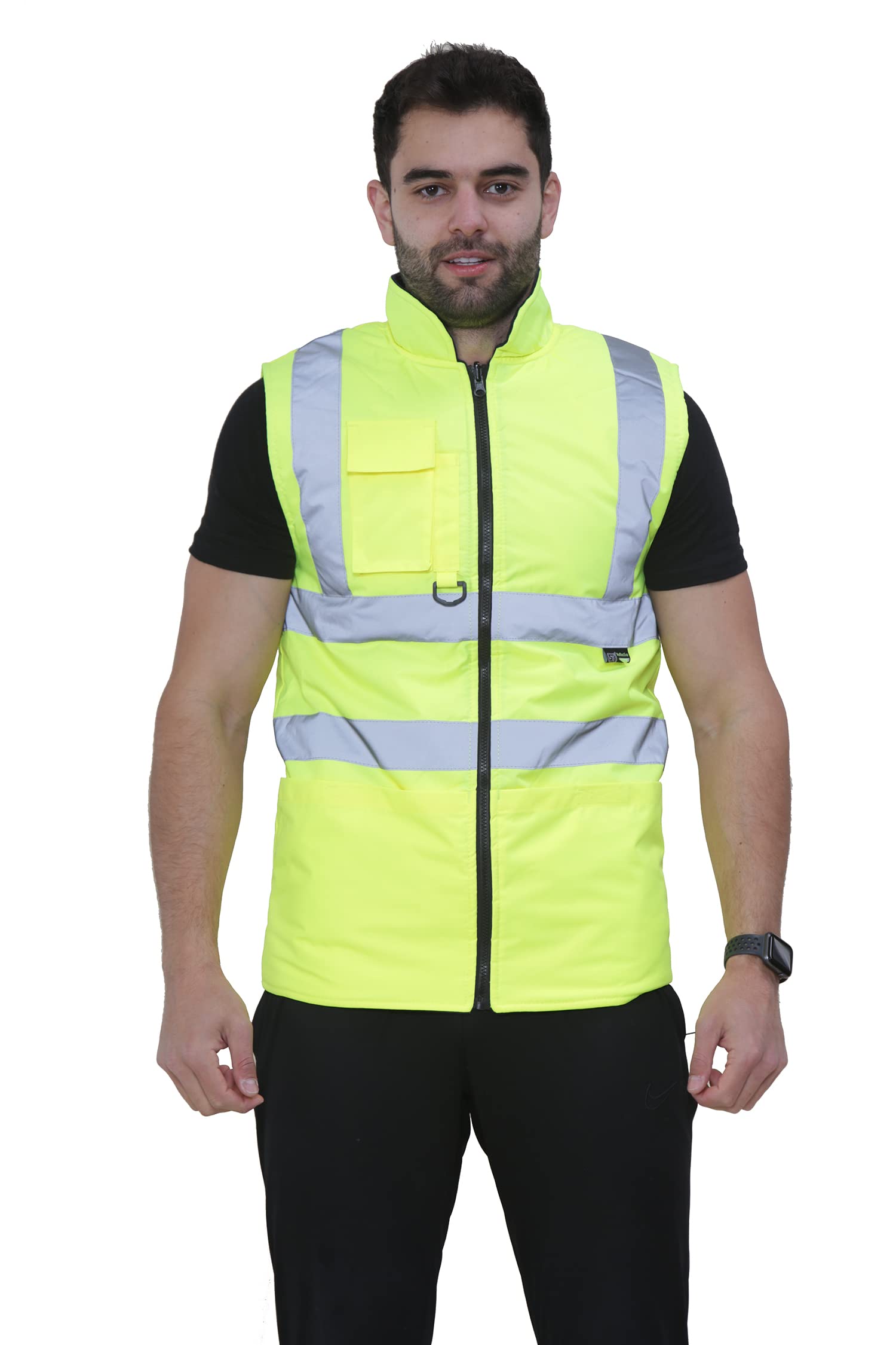 kraftd Hi Vis Vest High Visibility Waistcoat Reflective Sleeveless Workwear Jackets Safety Vests For Men