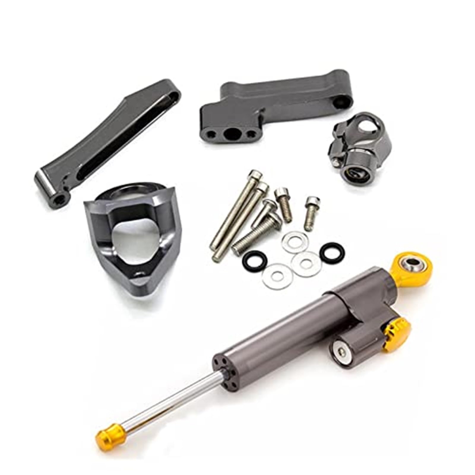 Motocykl stabilizator z włókna węglowego, GSX1300R, dla HAYABUSA, 1998-2019 zestaw wspornika montażowego amortyzatorów Jednostka sterująca jazdą motocyklem(BLACK 17)