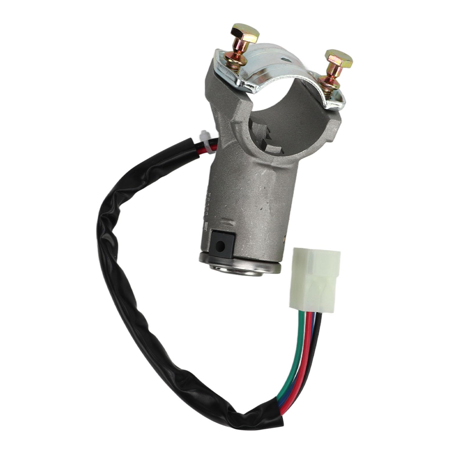 Tbest Interruptor de Bloqueo de Encendido, 4479518, Interruptor de Cilindro de Encendido de Bloqueo de Dirección Antiimpacto con 2 Llaves de Repuesto para Panda Mk1 126 127 128 132