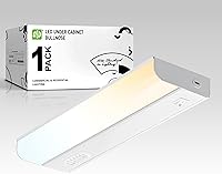 Vista 1 de ASD Luz LED cableada de 9 pulgadas para debajo del gabinete, interruptor de encendido/apagado e 5CCT 2700K-5000K, 4W 337LM CRI90+, accesorio