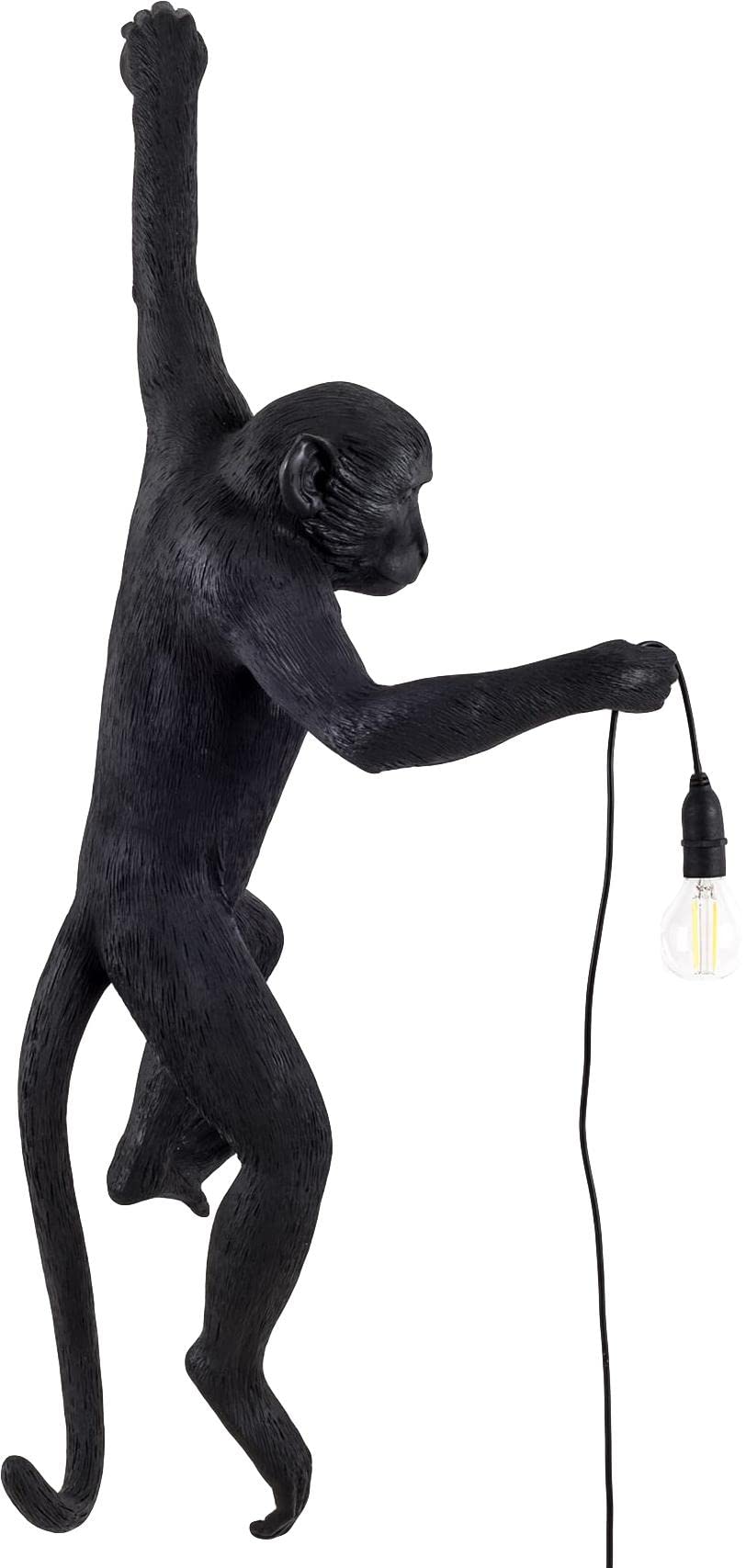 SELETTI MONKEY LAMP APPESA INDOOR OUTDOOR NERO BASSO