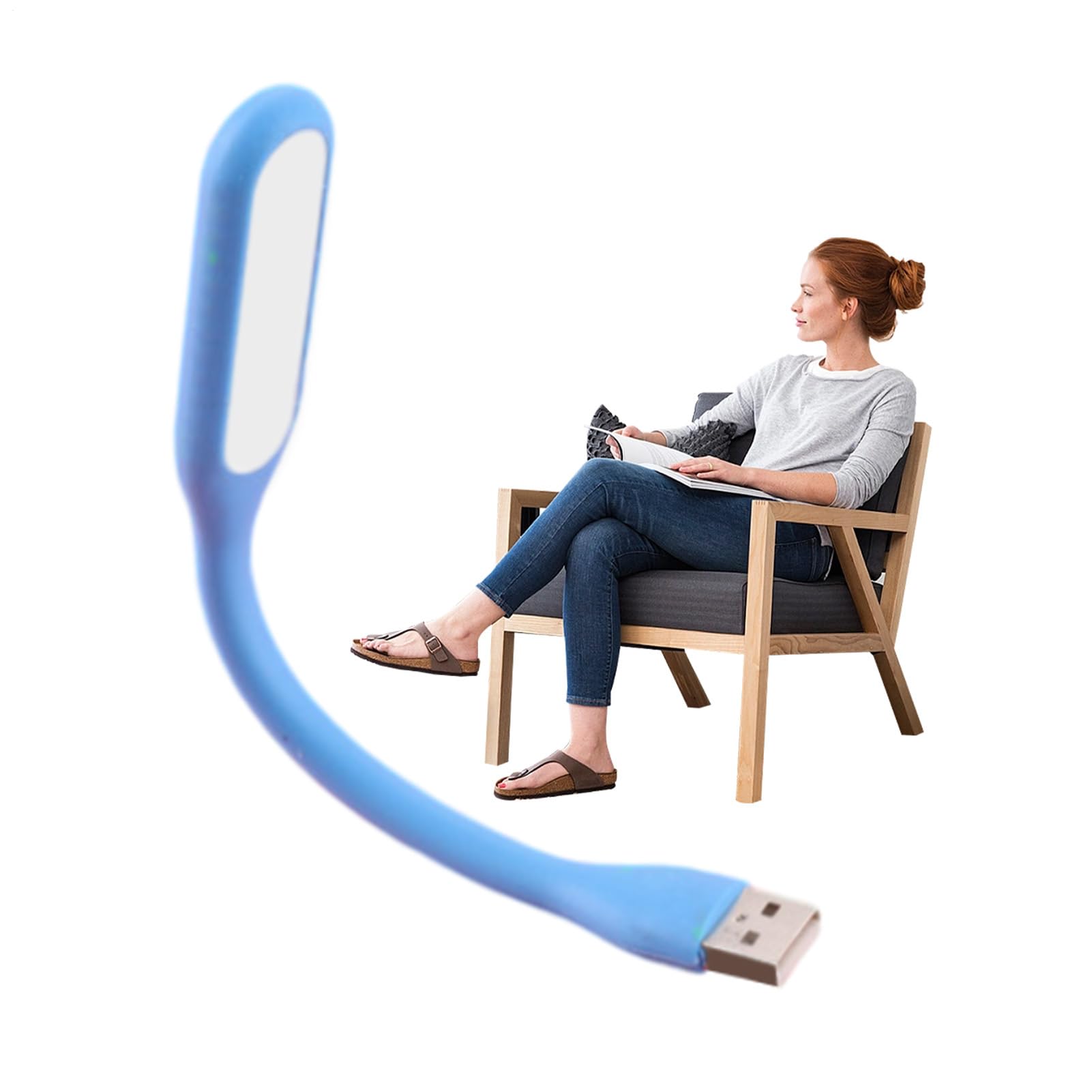 Luce USB, luce notturna – Lampada portatile flessibile pieghevole per computer, laptop, tastiera, power bank, camera da letto, comodino, studio