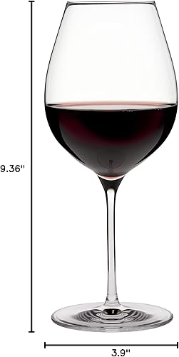 Miniatura 8 de ONEIDA Karen MacNeil Flavor First, Bold & Powerful, juego de 4, copas de vino de cristal, diseñadas para vinos tintos y blancos como Cabernet