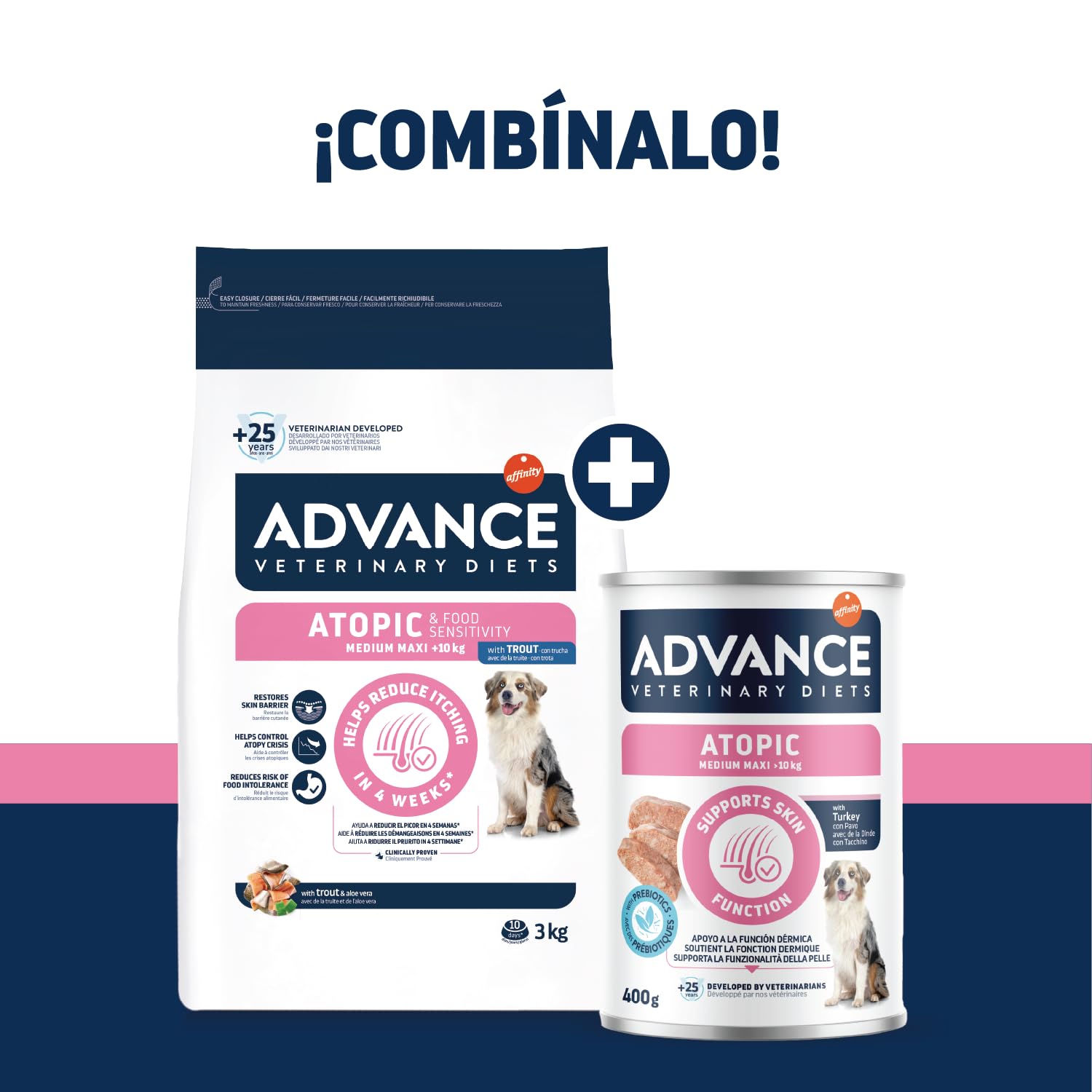 Advance Diets Cibo Umido per Cani - Atopic - 6 scatolette da 400g