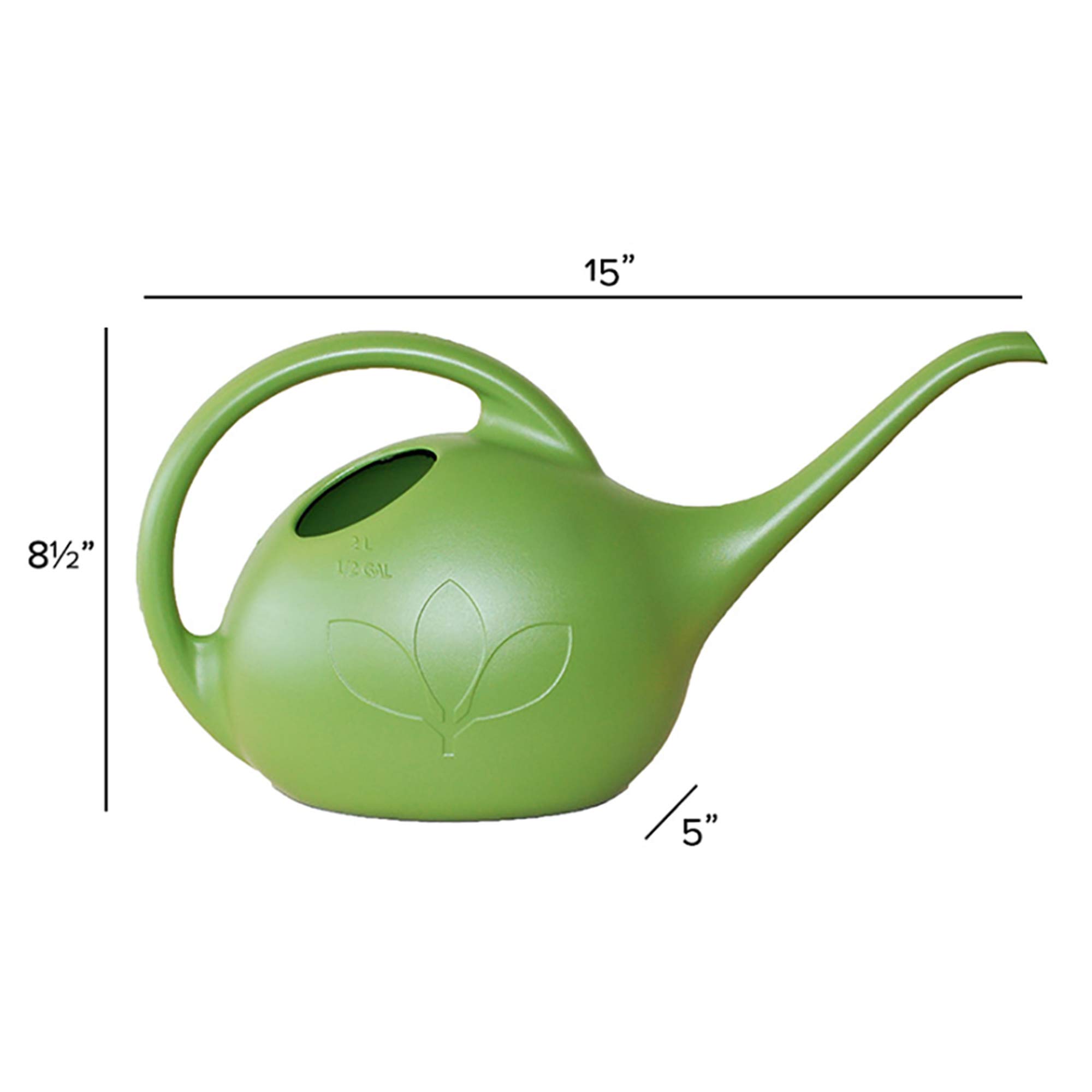 Novelty novità 30601 annaffiatoio in plastica, 1/2 Litri, Verde