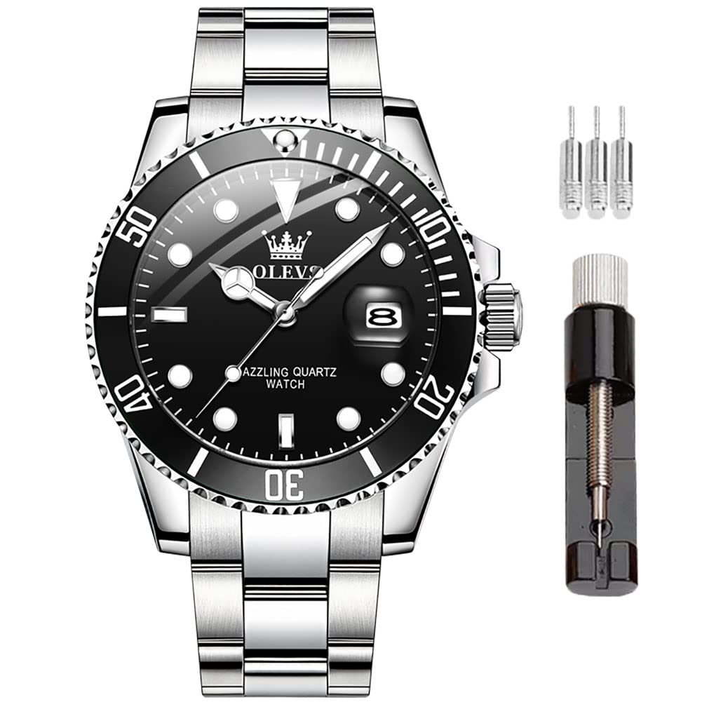 Sponsored Ad – Watch for Men Diamond Business Dress Analog Quartz Stainless Steel Waterproof Luminous Date Two Tone Luxury Casual Wrist Watch