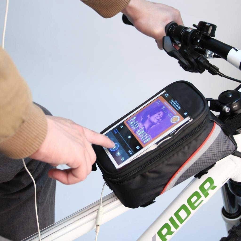 UDee Bicycle Top Tube Frame Cycling Pannier Bicycle Frame Bag & Mobile Phone Screen Touch Holder for Upto 6.5 Inch- Black (B08TWTK8NY) Amazon Price History, Amazon Price Tracker
