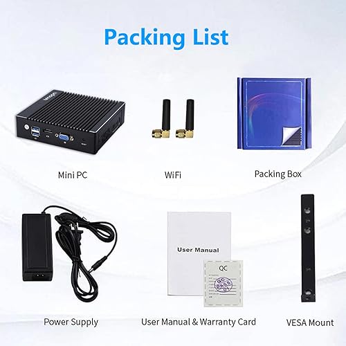 Miniatura 9 de Micro Firewall Appliance Intel N3700 Quad Core, 4 puertos Intel 2.5GbE NIC sin ventilador Mini PC, 4GB RAM DDR3, 64GB mSATA SSD, Mini computadora