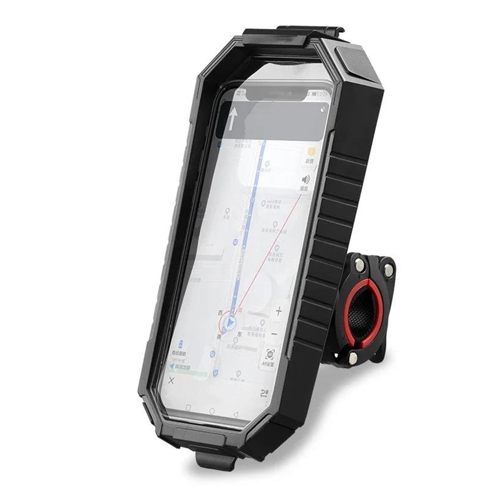 Soporte De Teléfono para Bicicleta Moto Bloqueo Automático Antichoque Soporte Móvil Engrosado Antideslizante