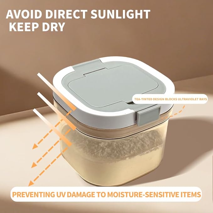 Envase Hermético para Café 800ml con Cuchara, TDHRDHVC Marrón miniatura 4