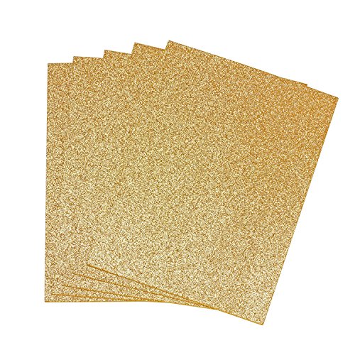 UIT 5 B?gen Glitzer-Moosgummi 5 Wahl (Gold)