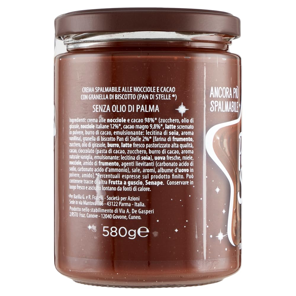 Italian Gourmet Bundle Schoko Haselnuss Creme mit Keksstückchen 6x 580g + Italian Gourmet Polpa Gratis – Cremiger Kakao Haselnuss Brotaufstrich mit Knusperstückchen für Frühstück, Pancakes, Waffeln