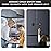 RORMGO Refrigerator Lock 2 Packs, Fridge Lock with Silicone Wire Protection Fridge Locks for Kids Easy to Use and Install Cabinet Locks with Key, Black