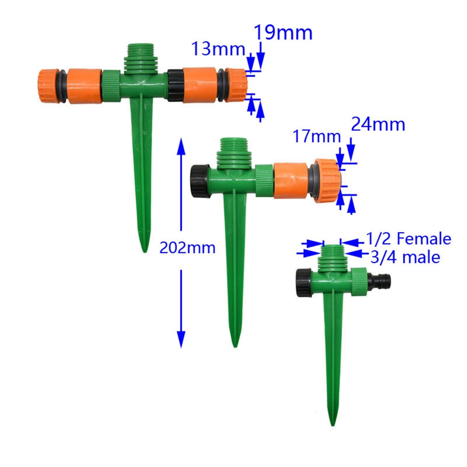 Supporti Per Irrigazione A Goccia - 10 Pezzi Picchetti 30cm Per Giardino - Foto 2