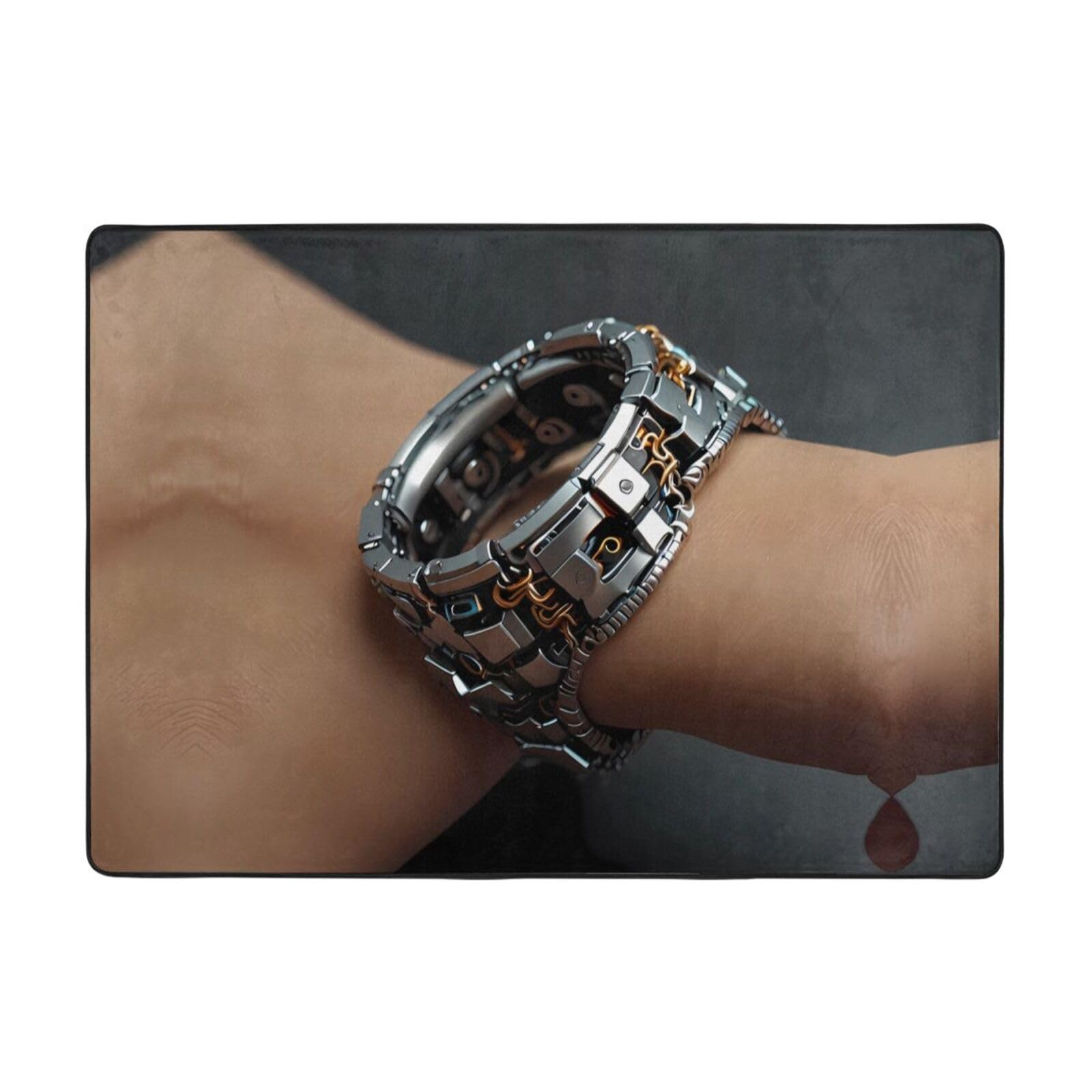 Tapis imprimé bracelet réaliste : sublimez votre salon et table basse