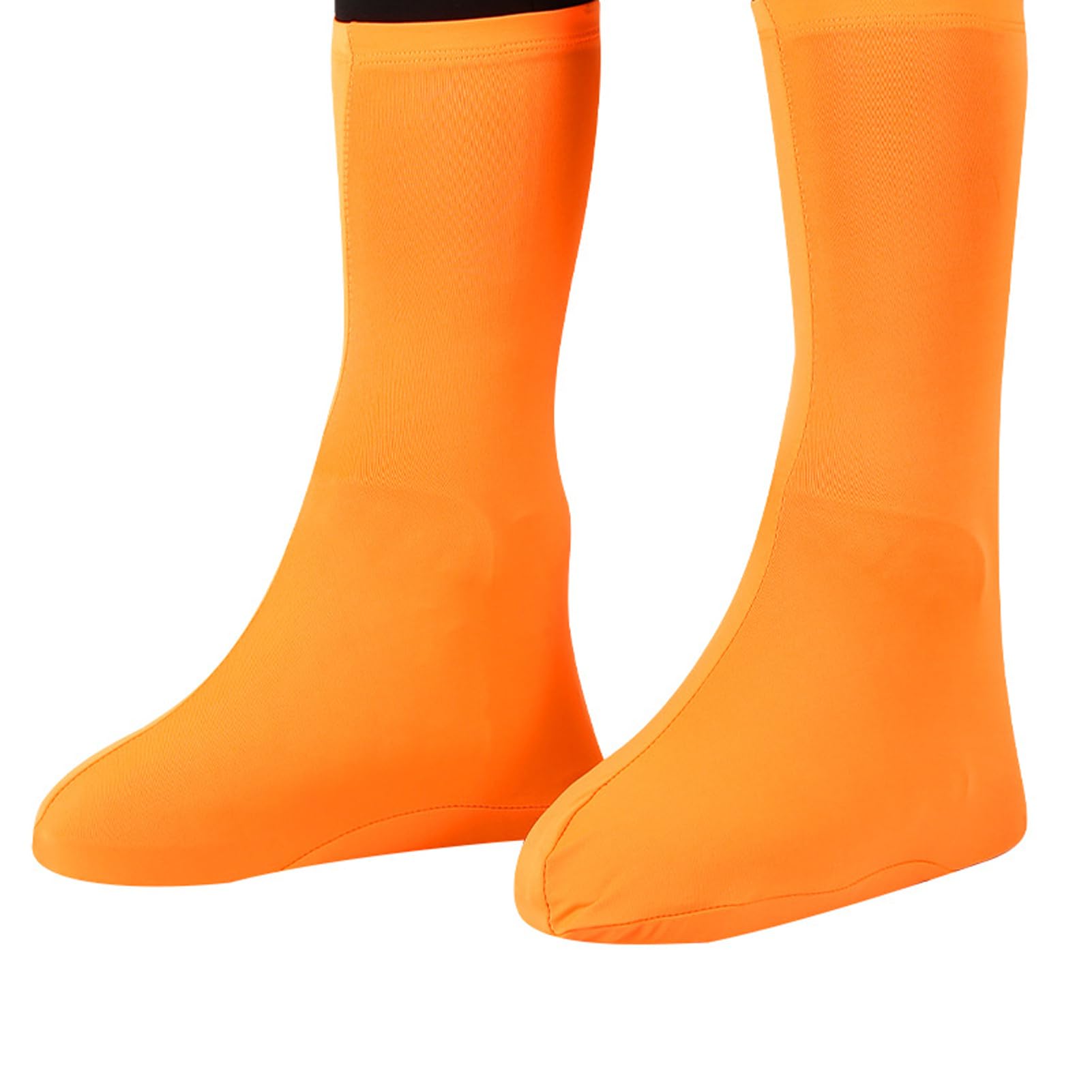 kesurpae Comprehensive Sand Prevention Breathable Shoe Covers For Cycling Made Of Polyester Fiber For Comfort Slip-On Boot Protectors For Cycling Reusable Waterproof Shoe Covers, orange