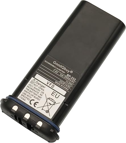 Miniatura 7 de BP252 2000mAh 7.4V Radios bidireccionales Batería de repuesto de iones de litio compatible con Icom Radio marina portátil IC-M36 IC-M34 BP-252