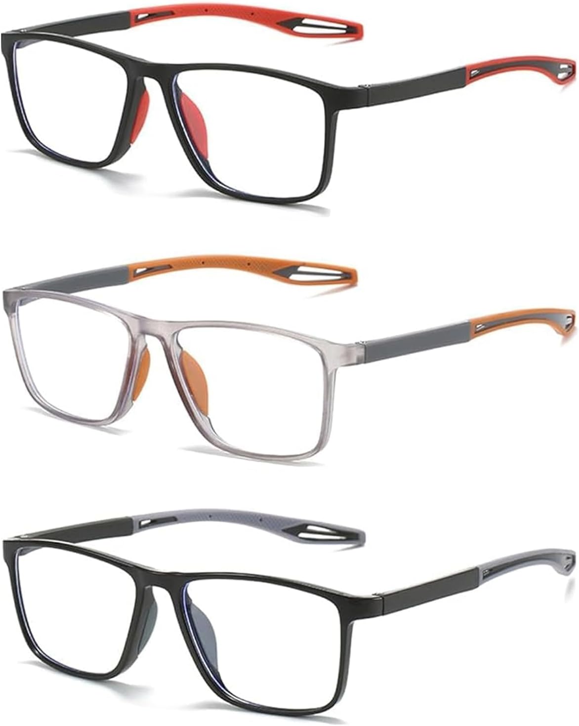 Hubeye Sports Reading Glasses for Women Men Ultralight Reading Glasses Anti Blue Light Glasses