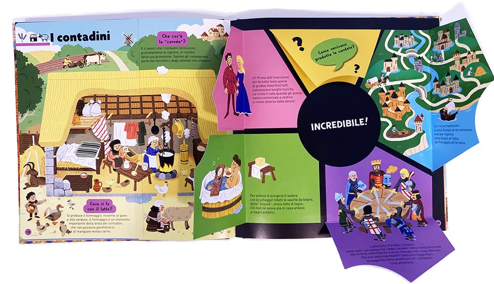 La vita nel castello medievale. Libro pop-up. Ediz. a colori