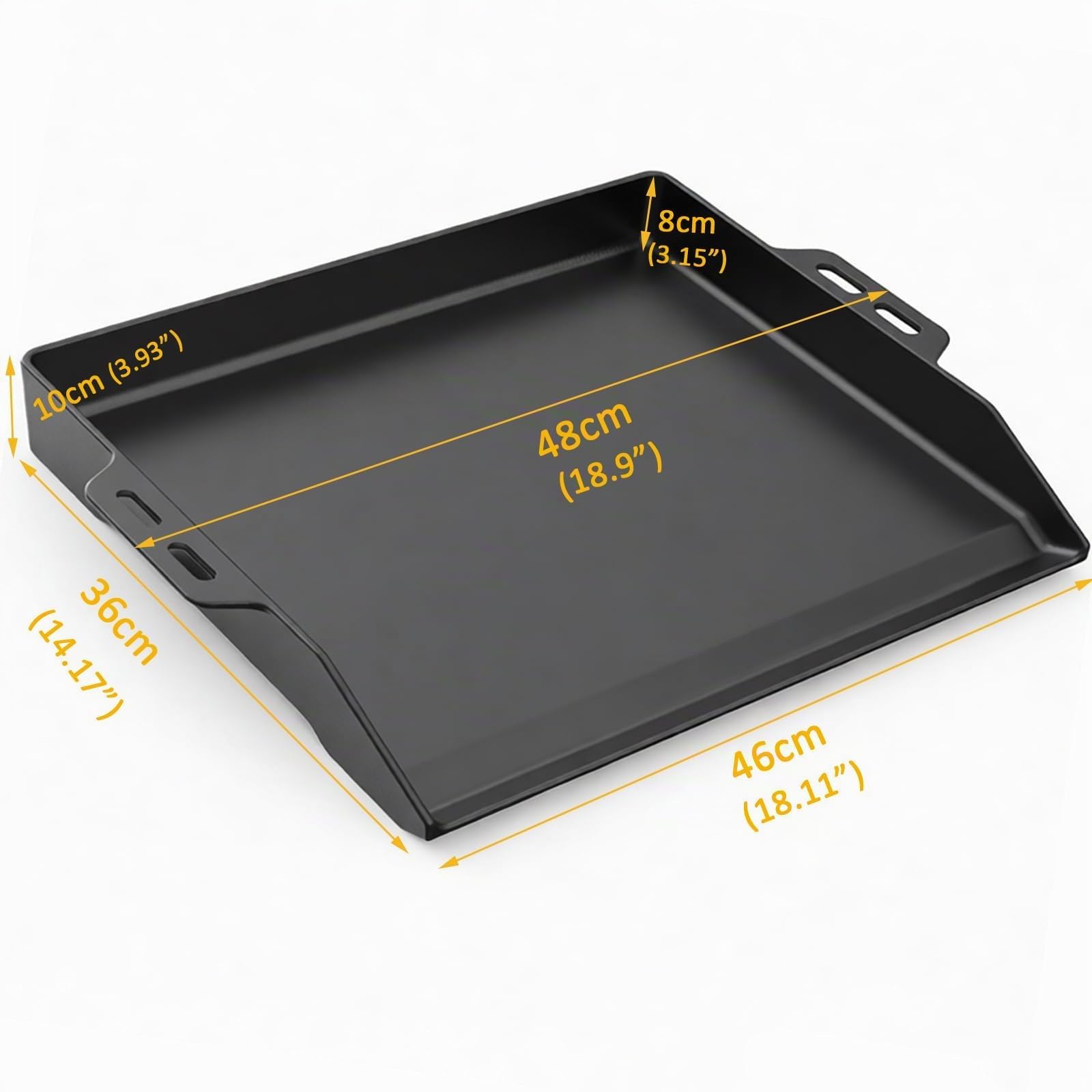 Plaque universelle pour barbecue GFTIME Plancha 48 x 36 cm compatible RÖSLE VIDERO Weber Enders Campingaz Napoléon Tepro Taino Gasgrill