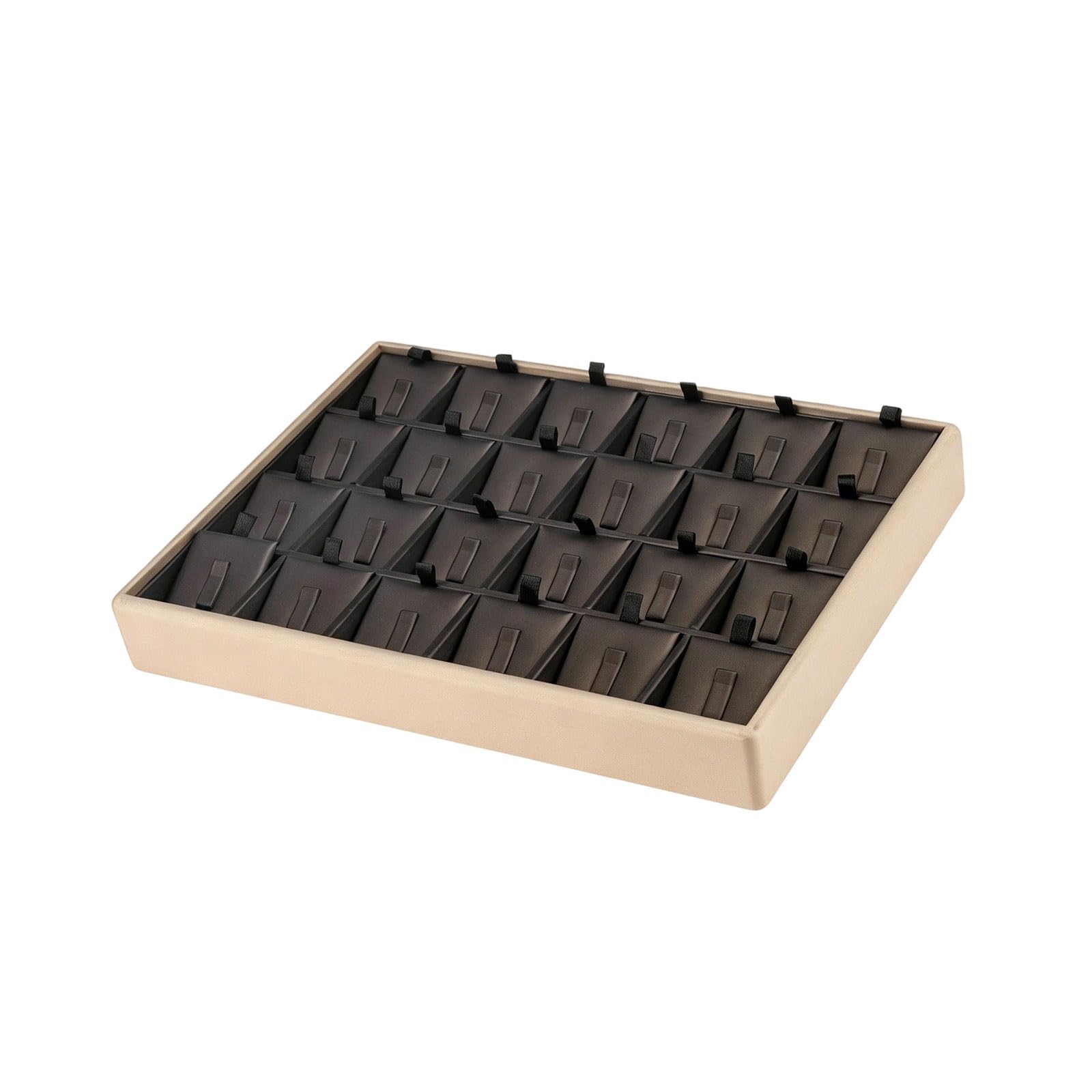 Aqvjd Premium Leather Jewelry Presentation Tray Compact Size Fits Perfectly on Dressers and Countertops Jewelry Presentation Tray