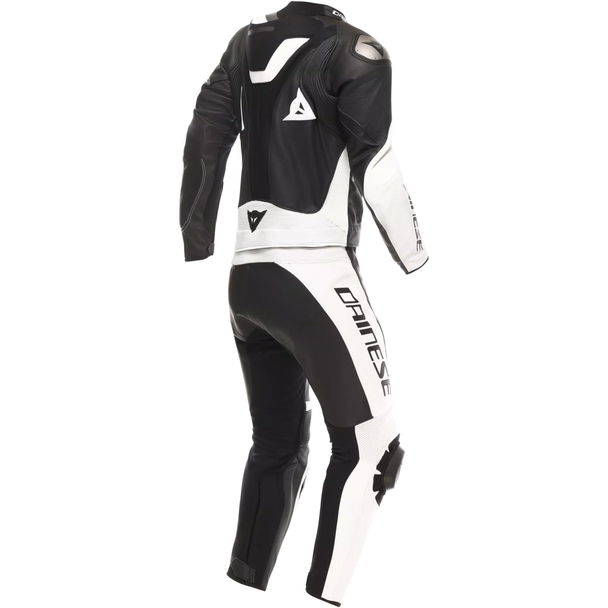 Dainese Demon Sprint 2-Teiler Motorrad Lederkombi, schwarz/weiß/weiß, 52