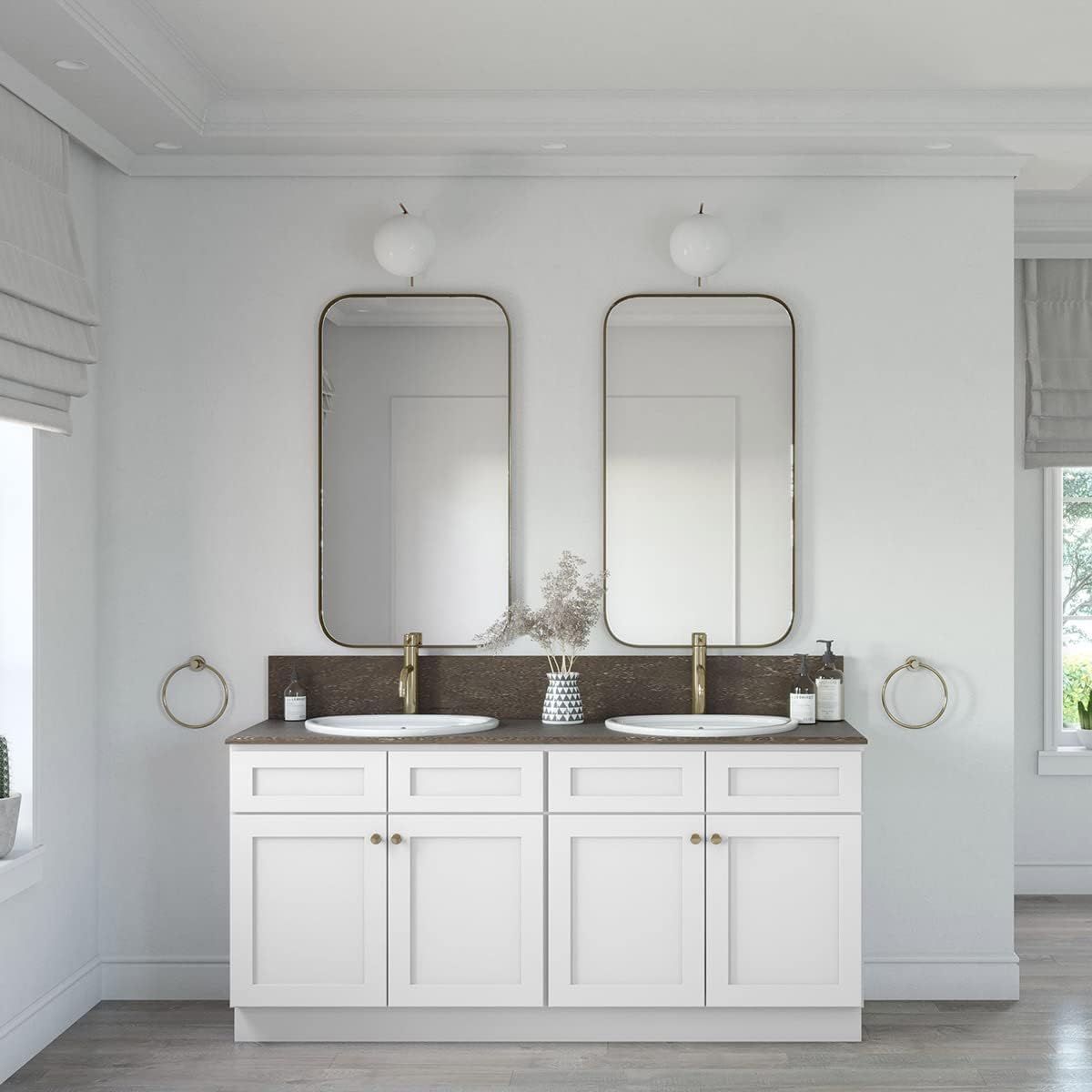 Amazon.com: RTA Cabinet Store 72 Inch Double Sink Bathroom Vanity Base ...