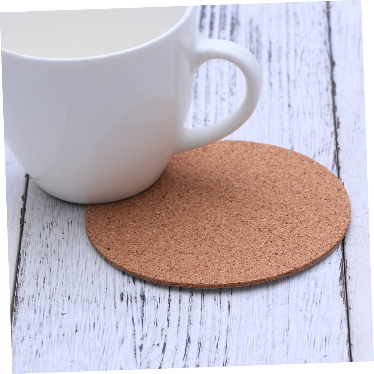 DECHOUS Lot De 3 Tapis Ronds en Liège Auto-adhésifs Et Isolants pour Gobelets De Boisson pour La Maison 30 Pièces X 3